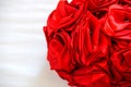 Half bouquet of red artificial roses