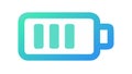 Half Charged Battery Icon for Power Status, vector design Generative AI Royalty Free Stock Photo
