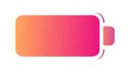 Half Charged Battery Icon Vector in Gradient Flat Design, vector design Generative AI Royalty Free Stock Photo