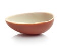 Half of chocolate egg, isolated Royalty Free Stock Photo