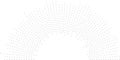 half circle irregular long rays dotted inside and outside Royalty Free Stock Photo