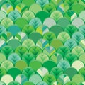 Half circle leaf green seamless pattern Royalty Free Stock Photo