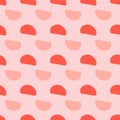 Half Circle Pattern Background Red and Pink Tones