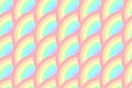 Half Circle Rotate Rainbow pastel Seamless Pattern Royalty Free Stock Photo