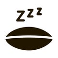 Half Closed Asleep Eye Icon Illustration