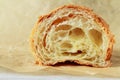 Half croissant in a section
