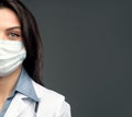 Crop doctor in medical mask