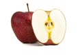 Half Cut Open Apple Royalty Free Stock Photo