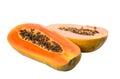 Half Cut Papaya Fruit I Royalty Free Stock Photo