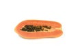 Half cut papaya fruit Royalty Free Stock Photo