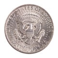Half dollar coin. Money United States of America. American cash. Financial marketplaces. US Bank. Royalty Free Stock Photo
