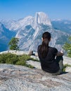 Half dome from Glacier point