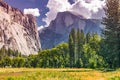 Half Dome is an impressive peak in Yosemite National Park, known for its distinctive shape and breathtaking views