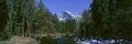 Half Dome and Merced River In Winter, Yosemite National Park, California Royalty Free Stock Photo