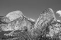 Half Dome, Mount Broderick and Liberty Cap, Yosemite National Park, California, United States Royalty Free Stock Photo