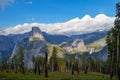 Half-dome and Nevada fall Royalty Free Stock Photo