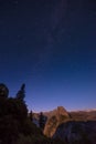 Half Dome at night Royalty Free Stock Photo