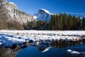 Half dome reflection Royalty Free Stock Photo