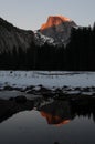 Half dome reflection Royalty Free Stock Photo