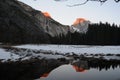Half dome reflection Royalty Free Stock Photo