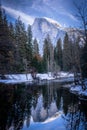 Half Dome reflection Royalty Free Stock Photo