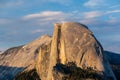 Half Dome rock formation in Yosemite National Park Royalty Free Stock Photo