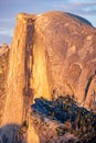 Half Dome rock formation in Yosemite National Park Royalty Free Stock Photo