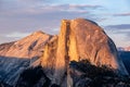 Half Dome rock formation in Yosemite National Park Royalty Free Stock Photo