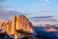 Half Dome rock formation in Yosemite National Park Royalty Free Stock Photo