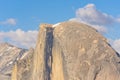 Half Dome rock and Valley from Glacier Point - Panorama View Point at Yosemite National Park in the Sierra Nevada, California, USA Royalty Free Stock Photo