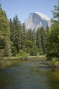 Half Dome from Sentinel Bridge Royalty Free Stock Photo