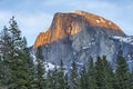 Half Dome from Sentinel Bridge Royalty Free Stock Photo