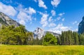 Half dome on sunny day,yosemite national park,california,usa Royalty Free Stock Photo