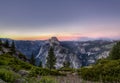 Half Dome Sunset in Yosemite National Park, Royalty Free Stock Photo