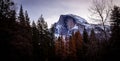 Half Dome Winter Dawn, Yosemite National Park, California Royalty Free Stock Photo