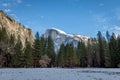 Half Dome at winter - Yosemite National Park, California, USA Royalty Free Stock Photo