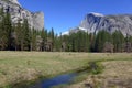 Half Dome in Yosemite National Park, Sierra Nevada Mountains, California Royalty Free Stock Photo