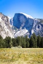 Half Dome from Yosemite Valley in the Summer Royalty Free Stock Photo