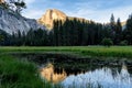 Half done in Yosemite reflection Royalty Free Stock Photo