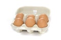 Half a dozen eggs Royalty Free Stock Photo