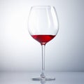 Half drunk Wine Glass