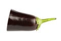 Half eggplant isolated on white background. File contains clipping path Royalty Free Stock Photo