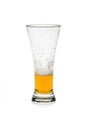 Half Empty Beer In a Pilsner Glass