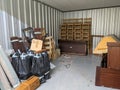 A half empty self storage unit clearance furniture removal