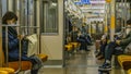 Half Entry Subway Train Interior, Tokyo, Japan