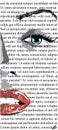 Half Face of girl with red lips on white newspaper like mere lin monroe. clip art of a beautiful woman with red lips like mere-lin