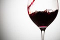 Half filled red wine glass Royalty Free Stock Photo