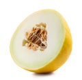 half of fresh ripe juicy melon Royalty Free Stock Photo