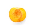 Half of fresh sweet peach Royalty Free Stock Photo