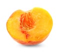 Half of fresh sweet peach Royalty Free Stock Photo